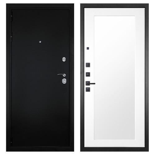 Гранит Ультра 8, панель 010 зеркало Белый матовый 16 мм