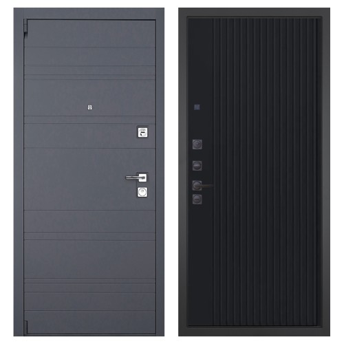 Гранит С63, панель 088 Черный кварц с фрезеровкой 10 мм