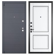 Гранит С47, панель 070 Две филенки с молдингом белый матовый 12 мм