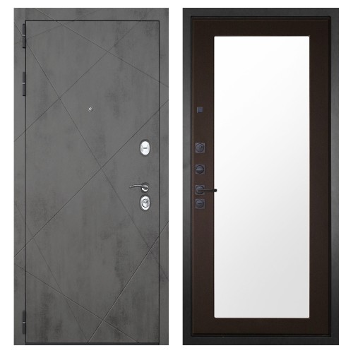 Гранит Дуэт, панель 011 зеркало Венге 16 мм