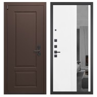 Гранит М3 new, панель 085 Белый рельеф софт с тонированным зеркало 10 мм