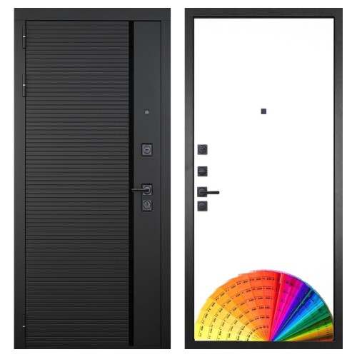 Гранит Пиано Черная, панель 049 Под окраску 12 мм