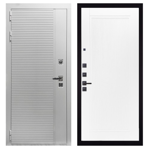 Гранит Пиано Белая, панель 082 Белый софт рельеф 10 мм