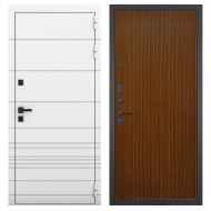 Гранит Роял белая NEW, панель 087 Дуб кантри темный с фрезеровкой 10 мм