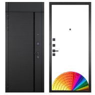 Гранит Пиано Черная с фрамугой, панель 049 Под окраску 12 мм