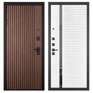 Гранит Шторм, панель 089 Белый софт с зеркальной тонированной вставкой 10 мм