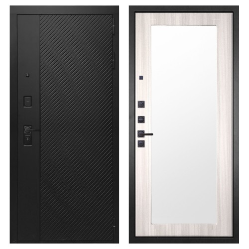 Гранит Симметрия, панель 017 зеркало Сандал светлый 16 мм