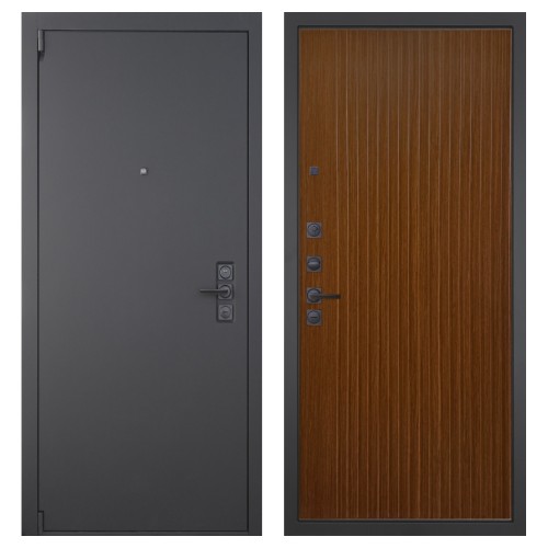 Гранит Эксклюзив, панель 087 Дуб кантри темный с фрезеровкой 10 мм