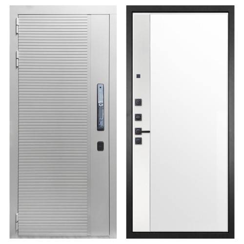 Гранит Пиано Смарт Белая, панель 075 зеркало макси бок белое 16 мм