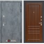 Входная дверь Лабиринт Бетон 03 - Орех бренди