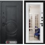 Входная дверь Лабиринт GRAND с Зеркалом Фацет - Белый софт