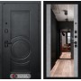Входная дверь Лабиринт GRAND с Зеркалом Максимум - Бетон светлый
