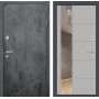 Входная дверь Лабиринт LOFT с Зеркалом 19 - Грей софт