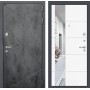 Входная дверь Лабиринт LOFT с Зеркалом 19 - Белый софт