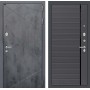 Входная дверь Лабиринт LOFT 22 - Графит софт, черная вставка