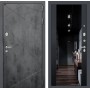 Входная дверь Лабиринт LOFT с Зеркалом тонированным Максимум - Черный кварц
