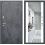 Входная дверь Лабиринт LOFT с Зеркалом Максимум - Белый софт