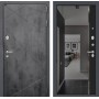 Входная дверь Лабиринт LOFT с зеркалом Панорама с тонировкой - Черный кварц