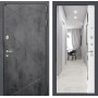 Входная дверь Лабиринт LOFT с зеркалом Панорама - Белый софт