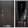 Входная дверь Лабиринт SILVER с тонированным зеркалом Максимум - Черный кварц