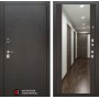 Входная дверь Лабиринт SILVER с Зеркалом Максимум - Венге