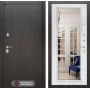 Входная дверь Лабиринт SILVER с Зеркалом Фацет - Белый софт
