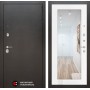 Входная дверь Лабиринт SILVER с Зеркалом 18 - Белое дерево