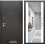 Входная дверь Лабиринт SILVER с Зеркалом Максимум - Белый софт