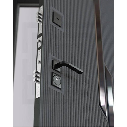 Входная дверь Лабиринт CARBON 27 - Эмаль RAL 9003