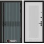 Входная дверь Лабиринт ISSIDA 30 - Белый рельеф софт