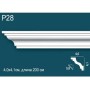 Карниз потолочный гладкий, под покраску P28 Перфект Плюс Дюрополимер (Perfect plus)