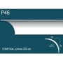 Карниз потолочный гладкий, под покраску P46 Перфект Плюс Дюрополимер (Perfect plus)