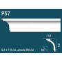 Карниз потолочный гладкий, под покраску P57 Перфект Плюс Дюрополимер (Perfect plus)
