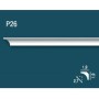 Карниз потолочный гладкий, под покраску P26 Перфект Плюс Дюрополимер (Perfect plus)