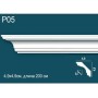 Карниз потолочный гладкий, под покраску P05 Перфект Плюс Дюрополимер (Perfect plus)