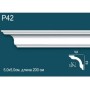 Карниз потолочный гладкий, под покраску P42 Перфект Плюс Дюрополимер (Perfect plus)