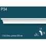 Карниз потолочный гладкий, под покраску P34 Перфект Плюс Дюрополимер (Perfect plus)