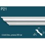Карниз потолочный гладкий, под покраску P21 Перфект Плюс Дюрополимер (Perfect plus)