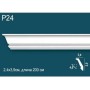 Карниз потолочный гладкий, под покраску P24 Перфект Плюс Дюрополимер (Perfect plus)