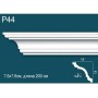 Карниз потолочный гладкий, под покраску P44 Перфект Плюс Дюрополимер (Perfect plus)