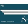 Карниз потолочный гладкий, под покраску P39 Перфект Плюс Дюрополимер (Perfect plus)
