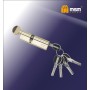 Цилиндровый механизм Msm CW50/40 мм латунь Полированная латунь (PB), перфорированный ключ-вертушка (Мсм)