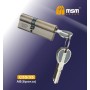 Цилиндровый механизм Msm C55/35 мм латунь Бронза (AB), перфорированный ключ-ключ (Мсм)