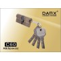 Цилиндровый механизм DAMX C60 мм Бронза (AB), перфорированный ключ-ключ (Дамкс)