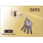 Цилиндровый механизм DAMX C60 мм Матовая латунь (SB), перфорированный ключ-ключ (Дамкс)