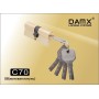 Цилиндровый механизм DAMX C70 мм Матовая латунь (SB), перфорированный ключ-ключ (Дамкс)