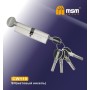 Цилиндровый механизм Msm CW110 мм Матовый никель (SN), ключ-вертушка (Мсм)