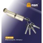 Цилиндровый механизм Msm CW120 AB Полированная латунь (PB), ключ-вертушка (Мсм)