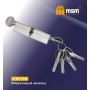 Цилиндровый механизм Msm CW120 AB Матовый никель (SN), ключ-вертушка (Мсм)