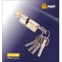 Цилиндровый механизм Msm CW30/40 мм Полированная латунь (PB), перфорированный ключ-вертушка (Мсм)